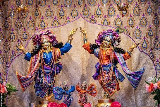 Sri Sri Gaura-Nitai, the presiding Deities of the Copenhagen temple
